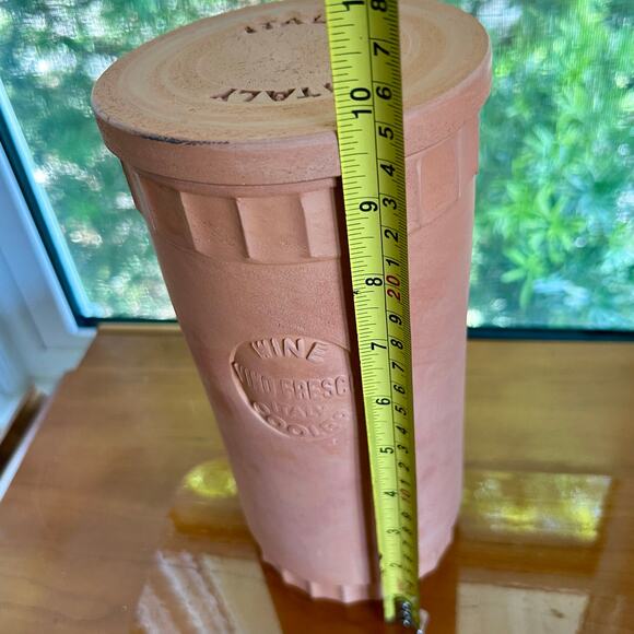 Vintage Italian Terracotta Wine Cooler with Lid – Vino Fresco Italy - Picture 12 of 14